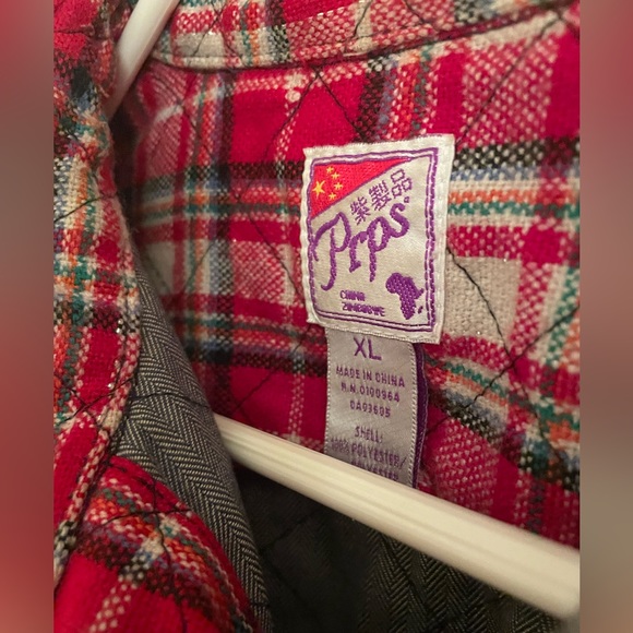 PRPS heavy quilted/padded flannel, sz M-L (see description) Badass! - Picture 10 of 17